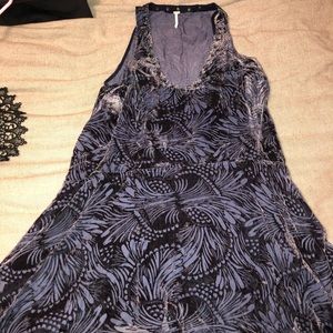 Free People Navy Tunic Tank